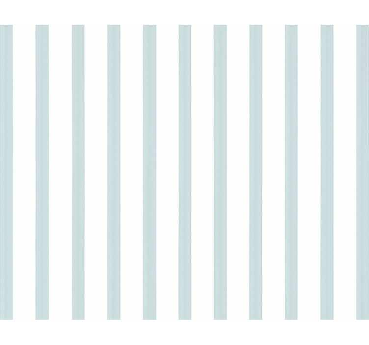 Wallpaper childrens room baby big blue stripes white - TenStickers