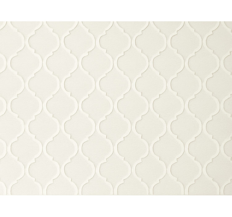 Living room wallpaper elegant off-white minimalist design - TenStickers