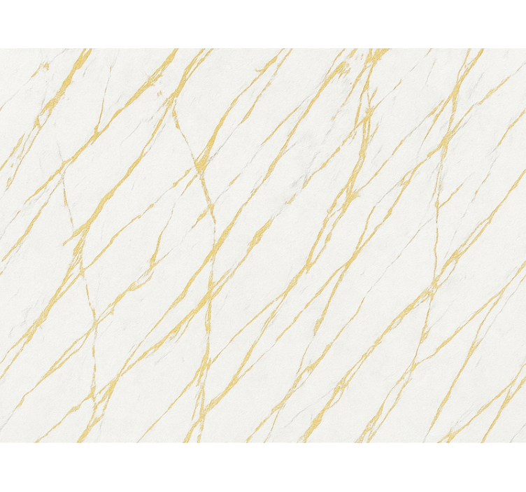 Master bedroom wallpaper white stone with gold veins - TenStickers