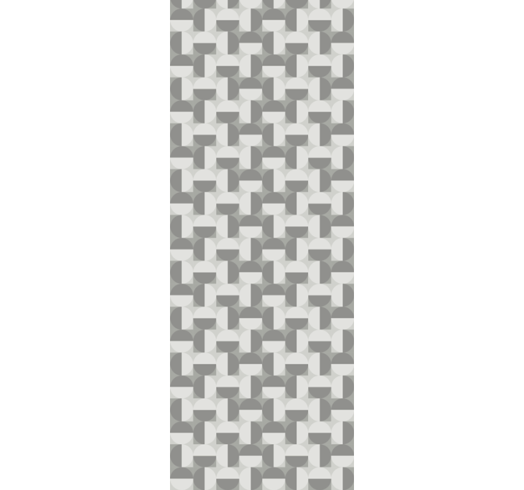 Bedroom wallpaper nordic style gray circle design - TenStickers