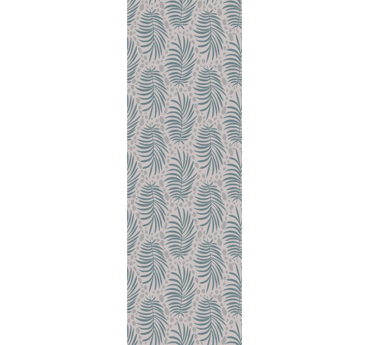 Bedroom wallpaper tropical blue hamptons pattern - TenStickers