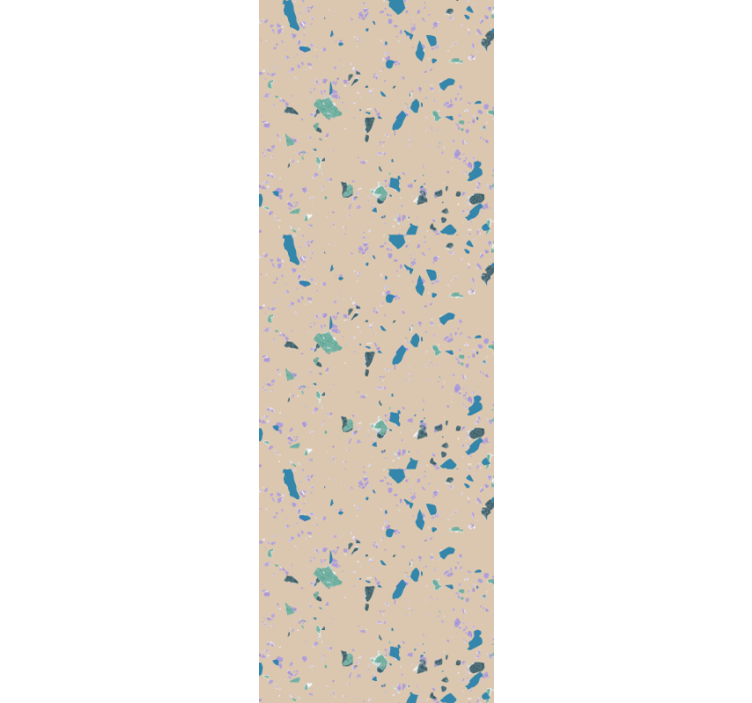 Bedroom wallpaper in colorful terrazzo stone - TenStickers