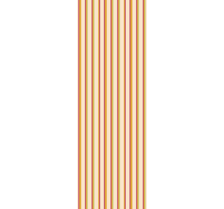 Bedroom wallpaper retro pastel striped design - TenStickers
