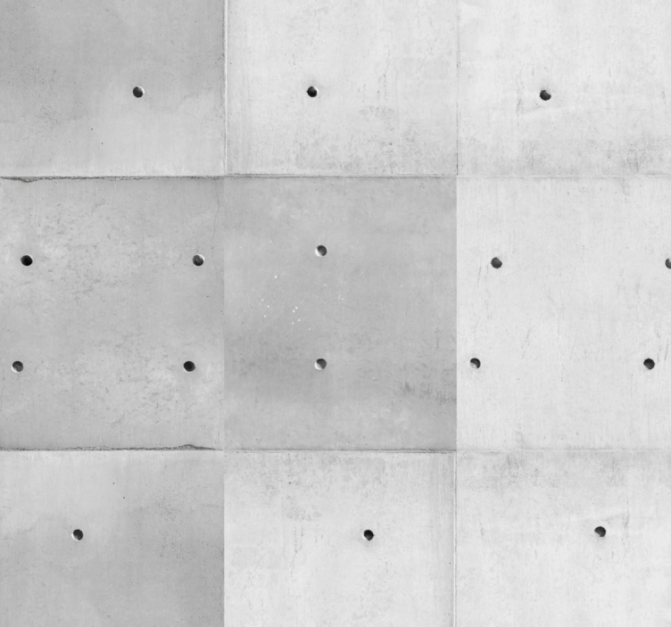 The charm of concrete living room wallpaper - TenStickers