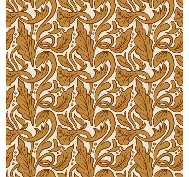 Baroque wallpaper classic leaf design - TenStickers