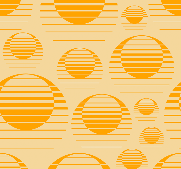 Sunlit yellow pattern other vintage wallpaper - TenStickers