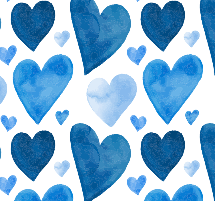 Heart Patterns wallpaper dots - TenStickers