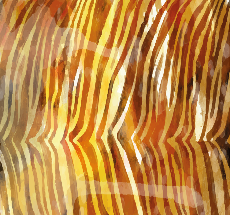 Abstract Organic Lines wallpaper zebra - TenStickers