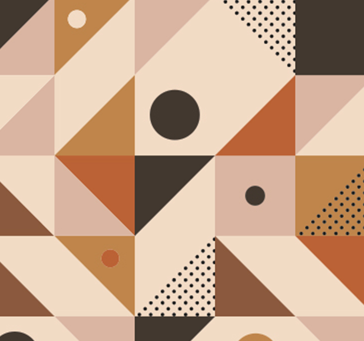 Wallpaper geometric shapes in harmony - TenStickers