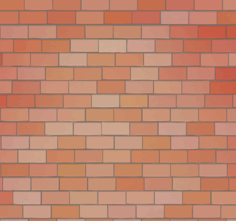 Bricks of clay Dining Room Wallpaper - TenStickers
