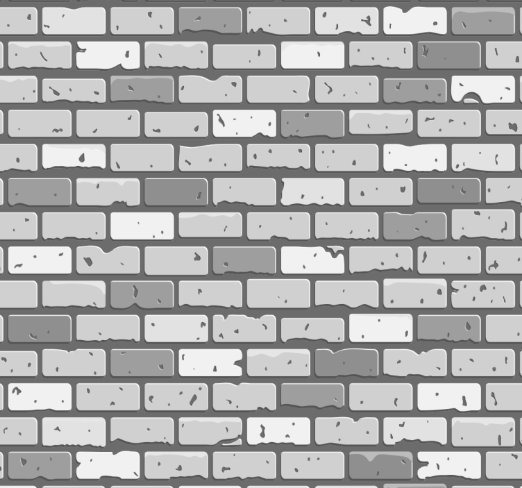Bricks of concrete Brick Wallpaper - TenStickers