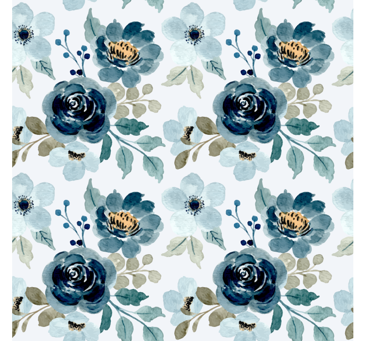 Floral Bouquet Motif flowers wallpaper - TenStickers