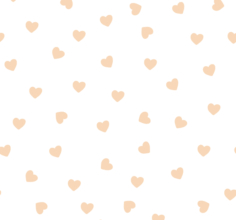 Heart Patterned Simplicity wallpaper dots - TenStickers