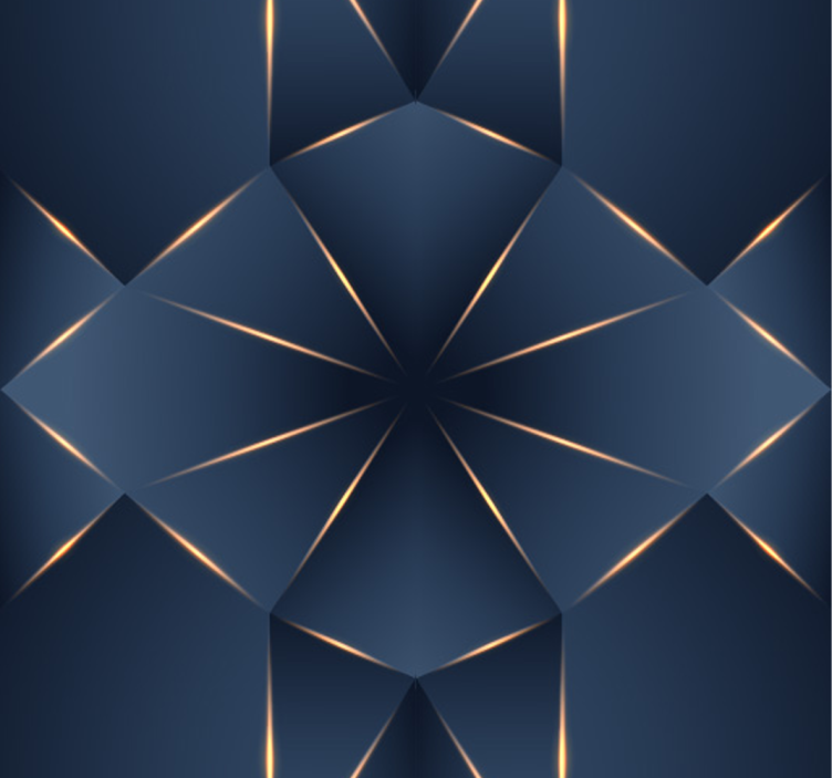 3D geometric figures  3D Wallpaper - TenStickers