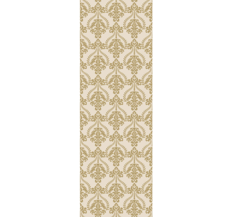 Floral beige details other vintage wallpaper - TenStickers