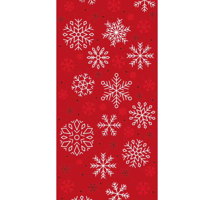 Seasonal Snowflakes christmas wallpaper - TenStickers