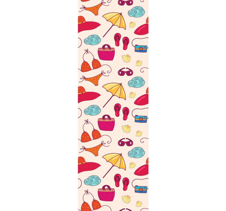 Whimsical Accessories art deco wallpaper - TenStickers