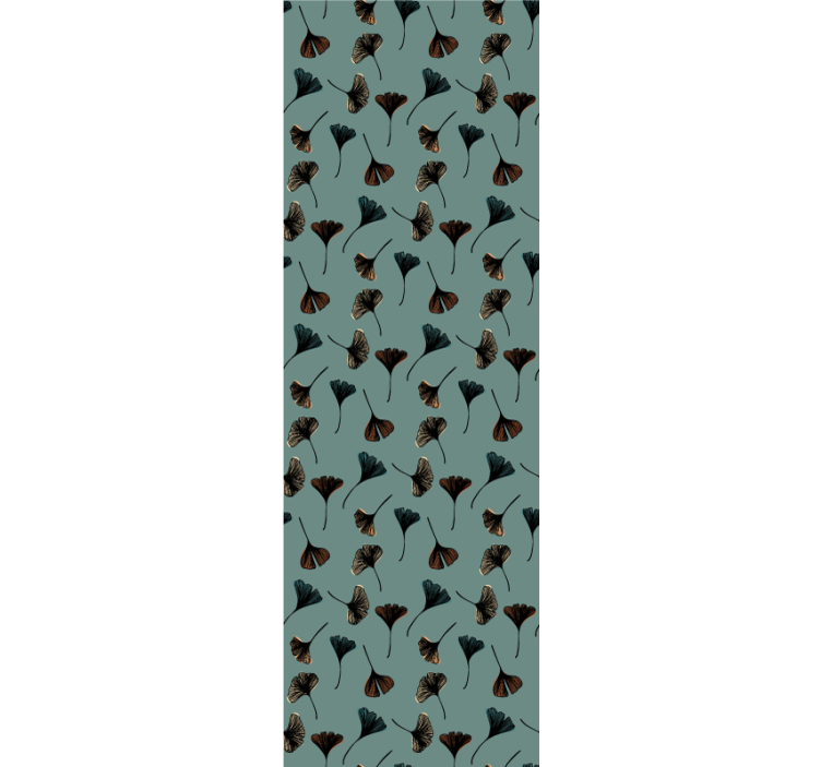Green ginko leaves Flower Wallpaper - TenStickers