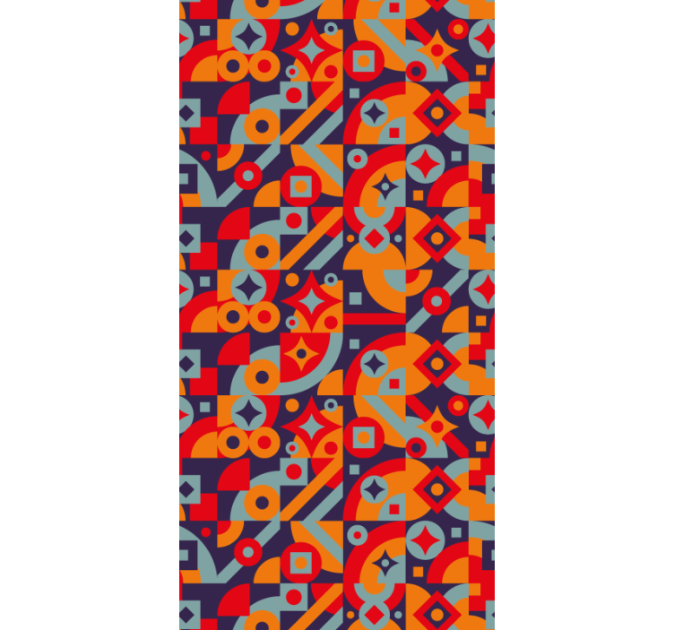 Geometric Motifs other vintage wallpaper - TenStickers