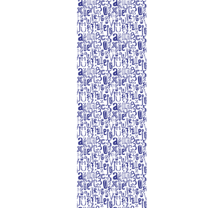Alphabet Motif text wallpaper - TenStickers