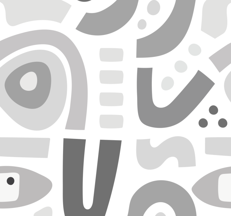 Wallpaper geometric abstract shapes - TenStickers