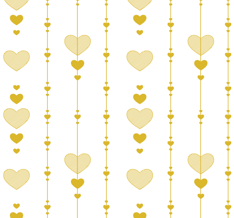 Heart of Gold Abstract Wallpaper - TenStickers