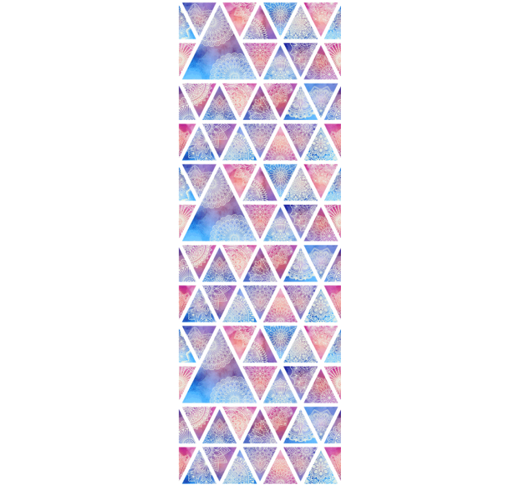 Wallpaper geometric triangular pattern - TenStickers