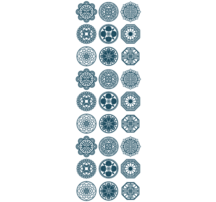 Geometric Tile Patterns tiles wallpaper - TenStickers