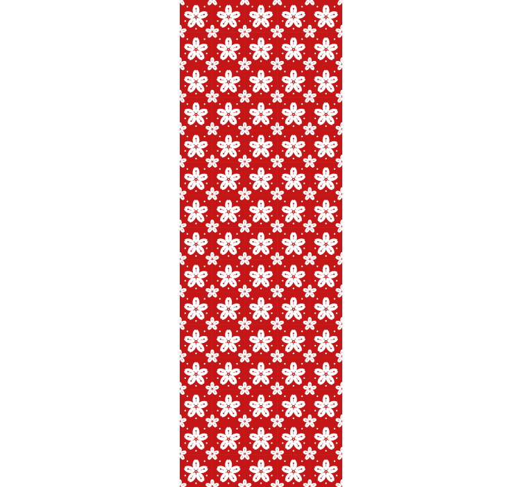 Floral Motif Ensemble wallpaper flowery - TenStickers