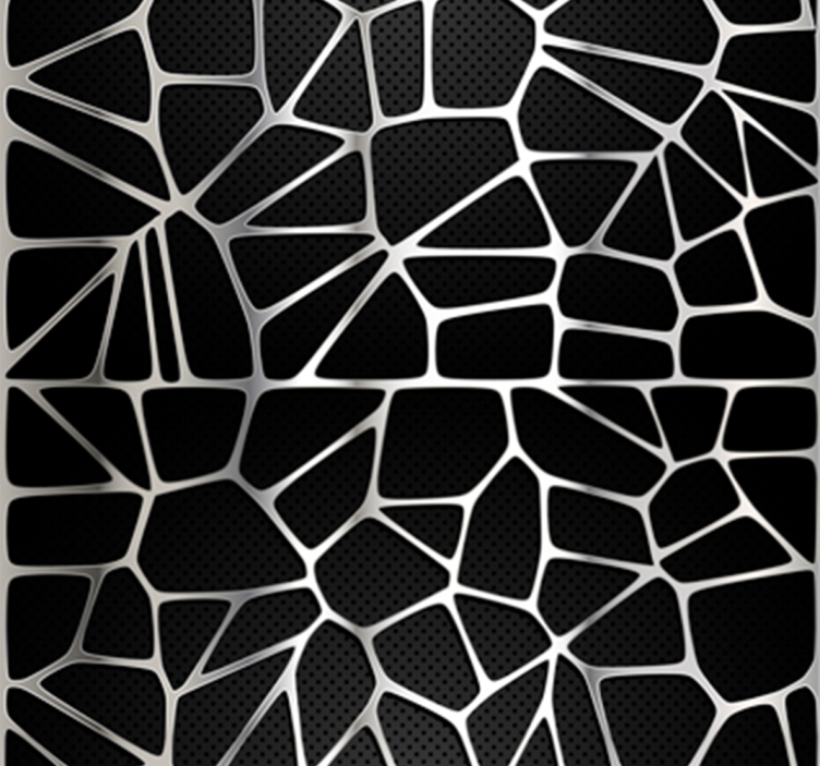 Metallic Pattern Abstract Wallpaper - TenStickers