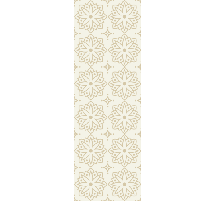 Floral Ornament Pattern wallpaper flowery - TenStickers