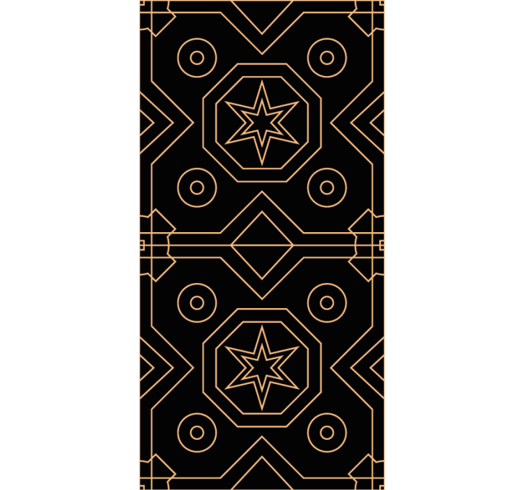 Wallpaper geometric star symmetry - TenStickers