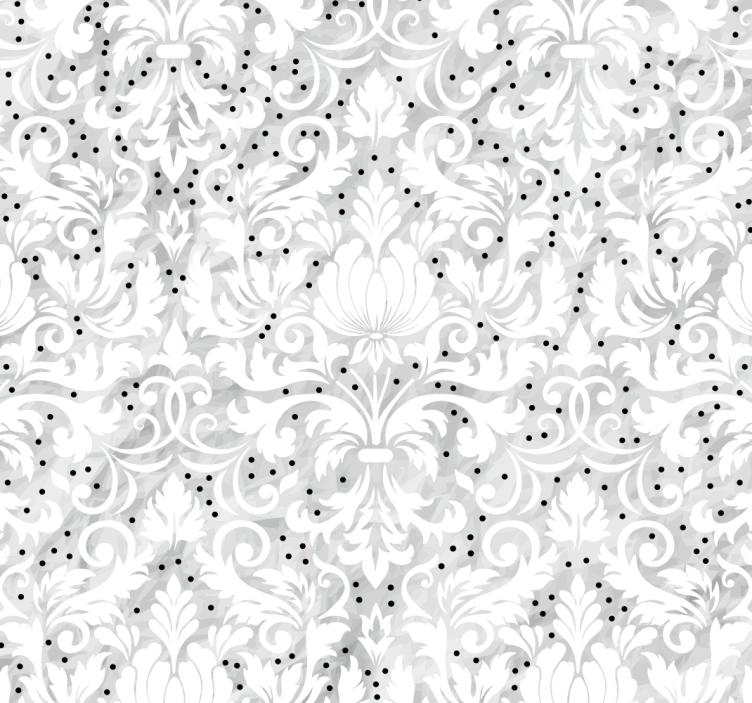 Floral Patterned Elegance wallpaper flowery - TenStickers