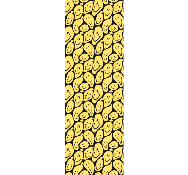 Smiling Faces Pattern modern wallpaper - TenStickers