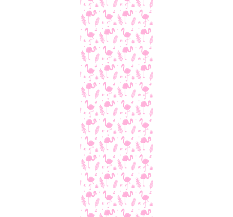 Flamingo Motifs cute animal wallpaper - TenStickers