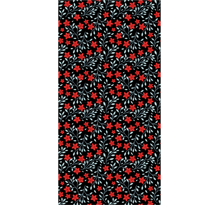 Floral Tapestry wallpaper flowery - TenStickers