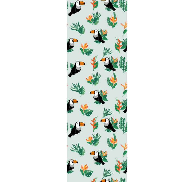 Tropical Toucans Design cute animal wallpaper - TenStickers