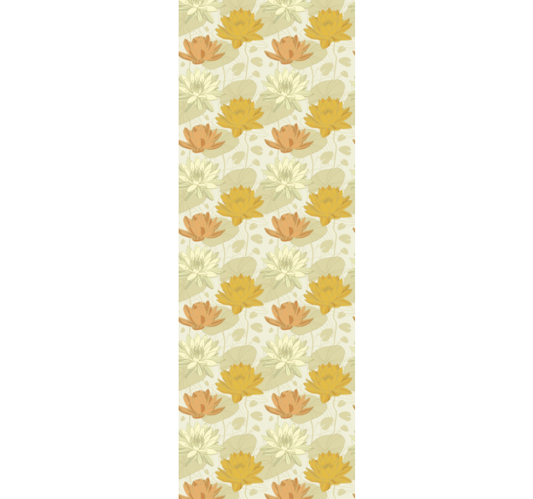 Floral Arrangement Pattern flowers wallpaper - TenStickers