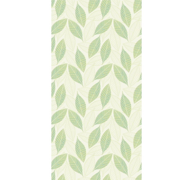 Leafy Ambiance leaves wallpaper - TenStickers