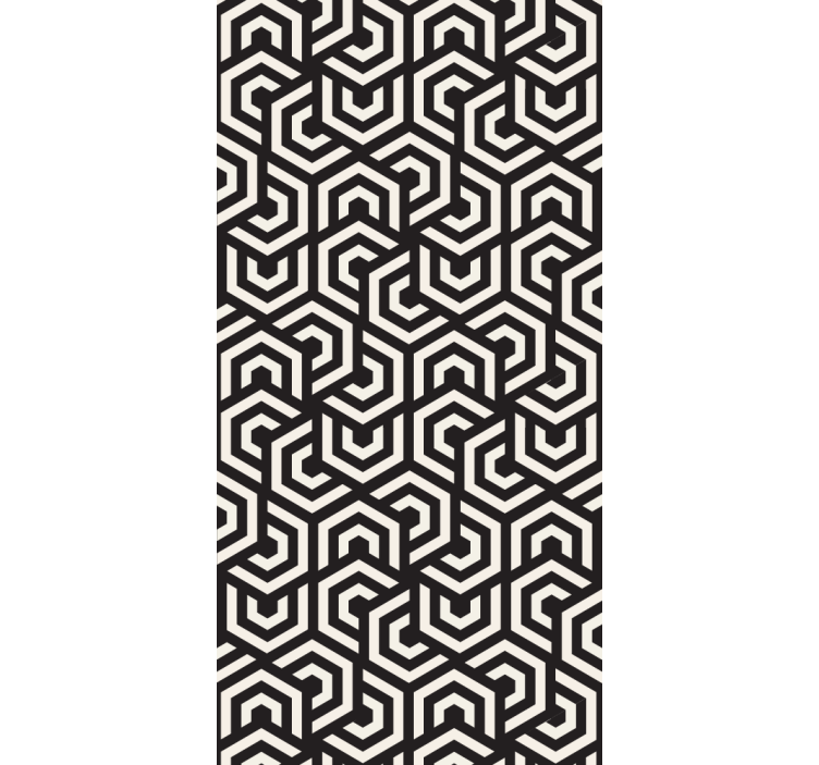Labyrinthine Design wallpaper geometric - TenStickers