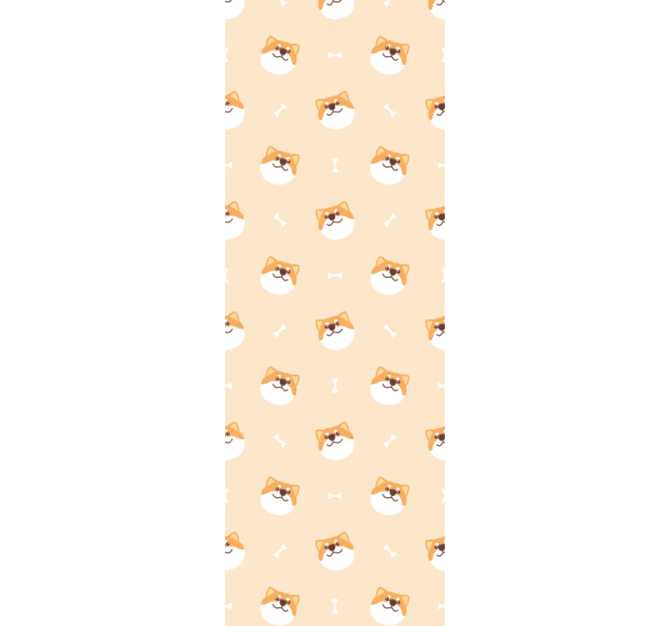 Feline Fun Pattern cat wallpaper - TenStickers