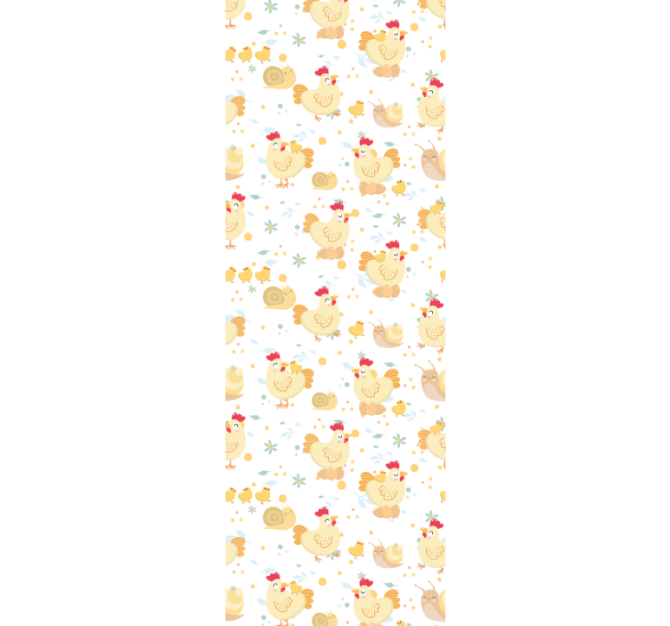 Charming Chickens cute animal wallpaper - TenStickers