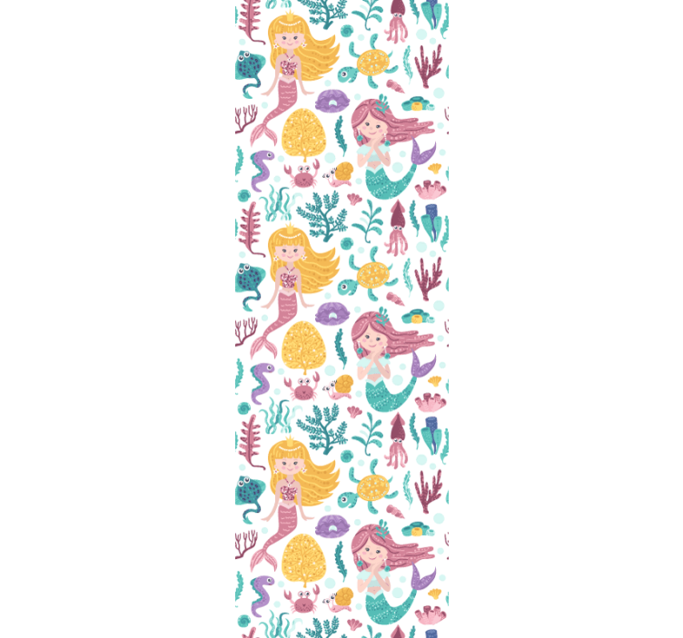 Mermaid Adventure wallpaper childrens room - TenStickers