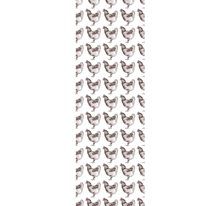 Hen Pattern Design cute animal wallpaper - TenStickers