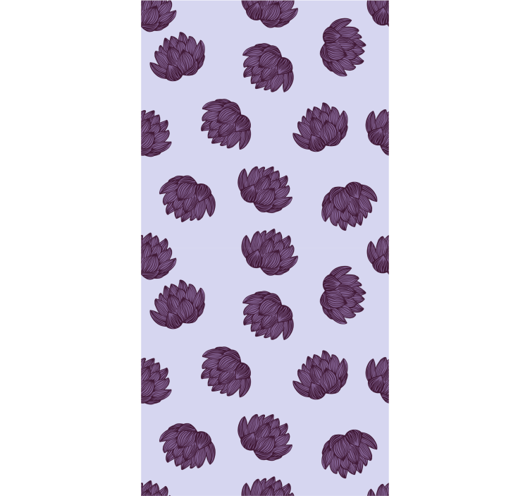 Floral Pattern Simplicity flowers wallpaper - TenStickers