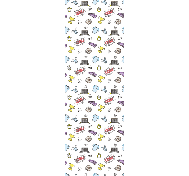 Soccer Fun Theme wallpaper for the nursery - TenStickers