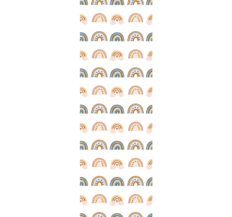 Rainbow Arcs Pattern wallpaper for the nursery - TenStickers