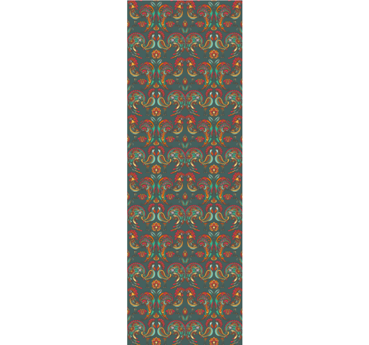 Baroque Ornamental Motif ornamental wallpaper - TenStickers