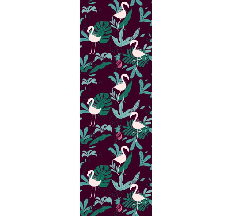 Tropical Flamingo cute animal wallpaper - TenStickers