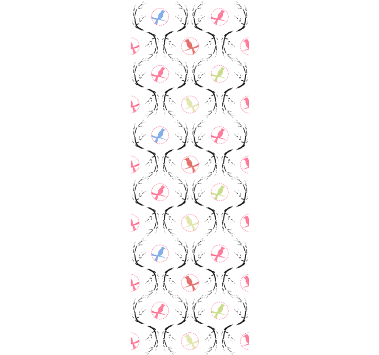 Peaceful Branches art deco wallpaper - TenStickers